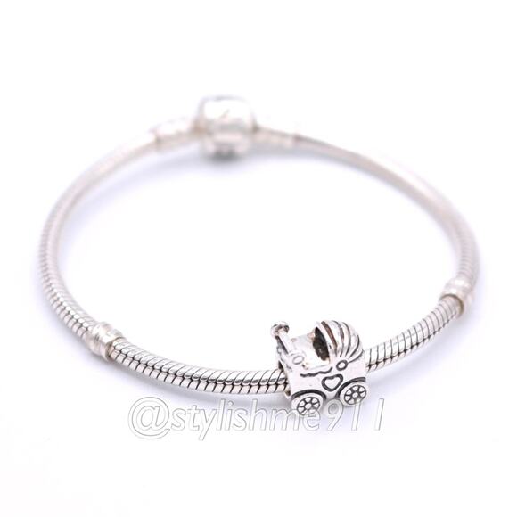Authentic PANDORA Baby Carriage Charm - Picture 5 of 11